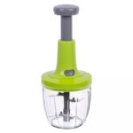 1x Green Manual Food Chopper Mini Kitchen Vegetable Onion Cutter Processor