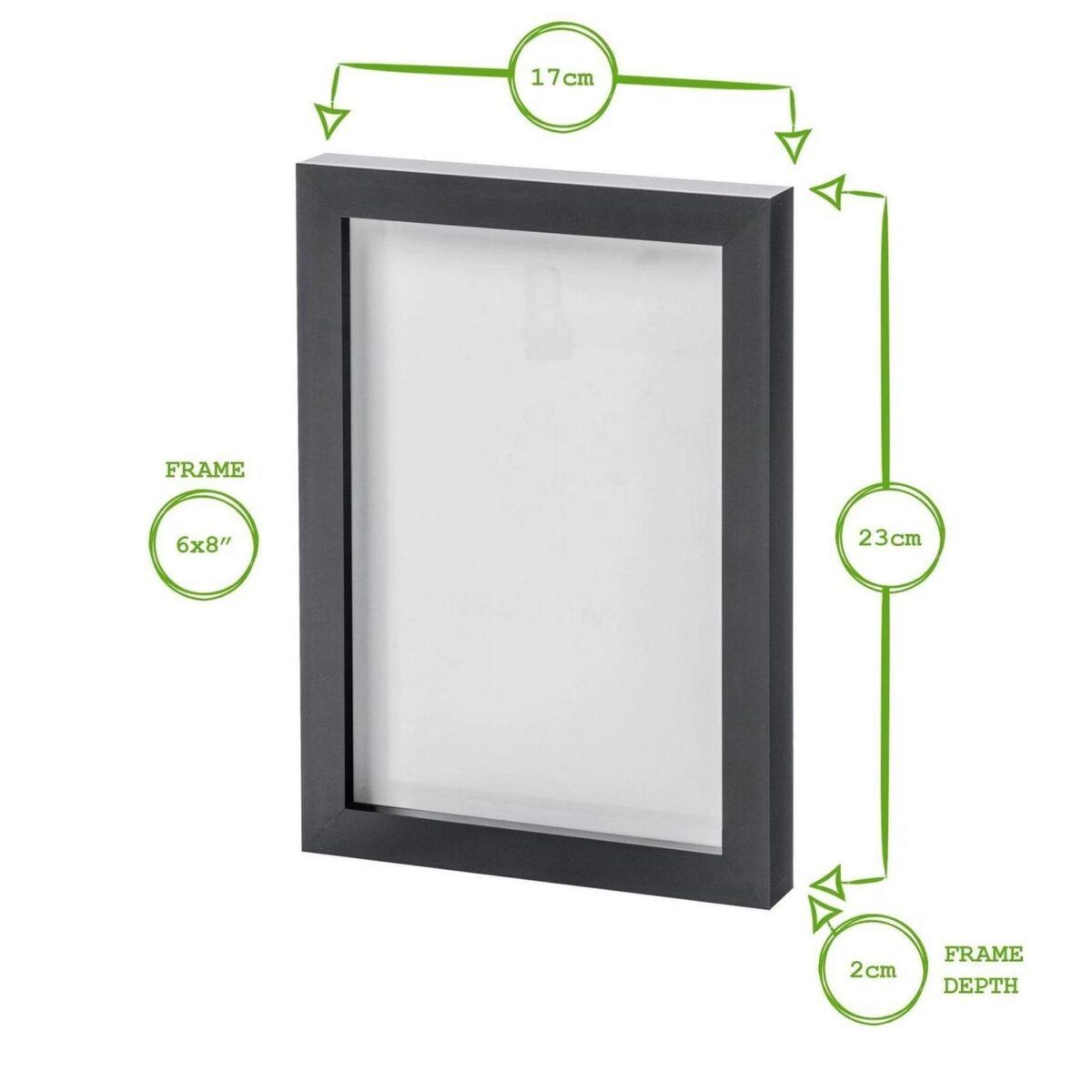 1x Grey A5 (6  x 8 ) Photo Frame Picture Poster Home Wall Hanging Décor - Image 3