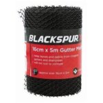 1x Gutter Mesh 16cm x 5M Black Drain Leaf Filter Cleaning Guard