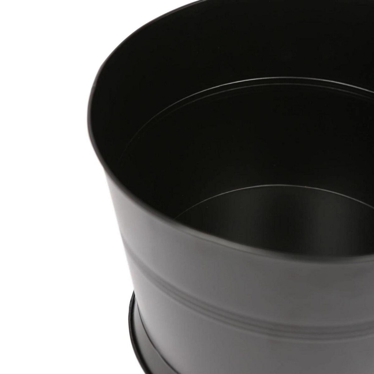 1x Handmade Galvanized Iron Ice Bucket 26.5cm Black Wine Champagne Cooler - Image 4