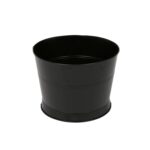 1x Handmade Galvanized Iron Ice Bucket 26.5cm Black Wine Champagne Cooler