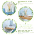 1x Lemongrass 200ml Glass Reed Diffuser Home Scented Oil Fragrance Sticks - Image 2