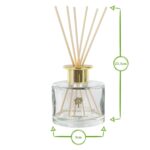 1x Lemongrass 200ml Glass Reed Diffuser Home Scented Oil Fragrance Sticks - Image 3