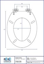 1x Mahogany Soft Close Wooden Toilet Seat - Oval Shape Bathroom WC Top Fittings - Image 3