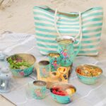 1x Mint Pansy 400ml Stainless Steel Picnic Tumbler Reusable Party BBQ Set - Image 6