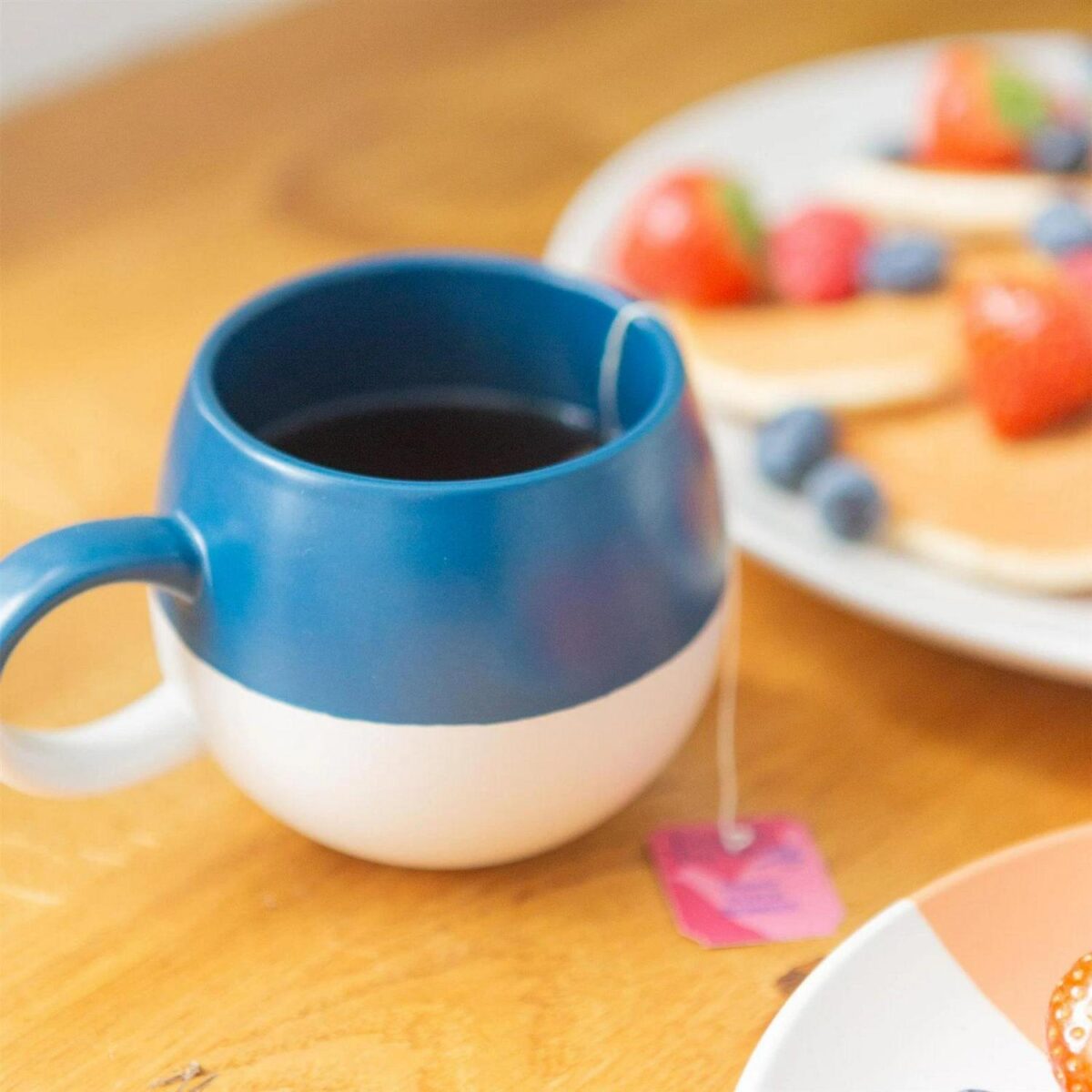 1x Navy 340ml Dipped Stoneware Sphere Mug Ceramic Glaze Coffee Tea Cups Set - Image 5