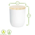 1x Nicola Spring White Soy Wax Scented Candle 130g Coconut and Lime Aromatherapy - Image 3