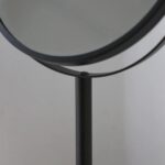 1x Pedestal Mirror 18.5cm x 34.5cm Black Bathroom Table Makeup Vanity Shaving - Image 6