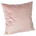 1x Pink 55cm x 55cm Square Velvet Cushion Large Scatter Cushions with Cover