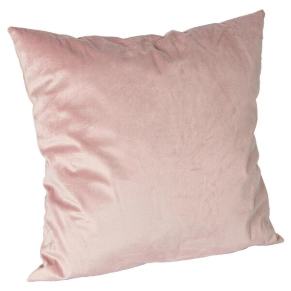 1x Pink 55cm x 55cm Square Velvet Cushion Large Scatter Cushions with Cover