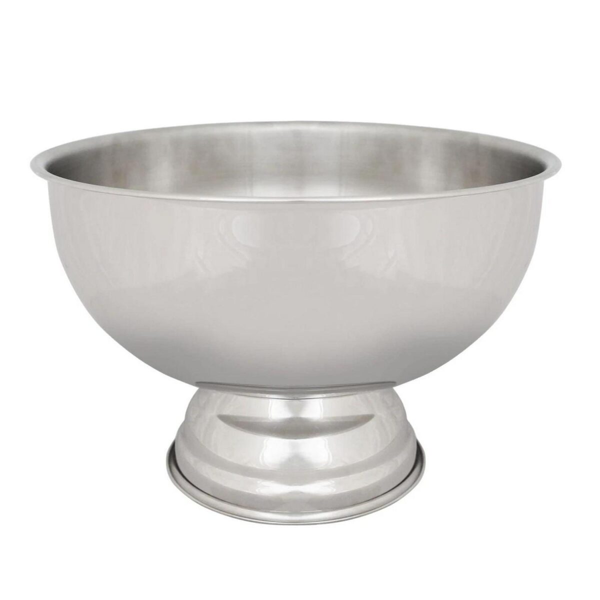 1x Plain Stainless Steel Champagne Ice Bucket 35cm Bar Wine Bottle Cooler - Image 1