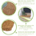 1x Premium Handmade Coir Door Mat 90cm x 60cm Large Heavy-Duty Kitchen Barrier - Image 2