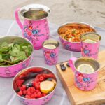 1x Raspberry Pansy 450ml Stainless Steel Picnic Camping Mug Tea Coffee Cups - Image 7