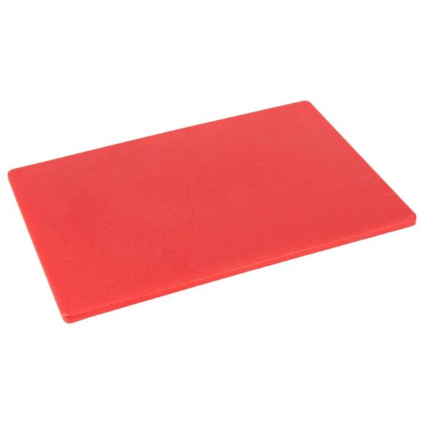 1x Red 45cm x 30cm Plastic Chopping Board Large Kitchen Food Cutting Boards