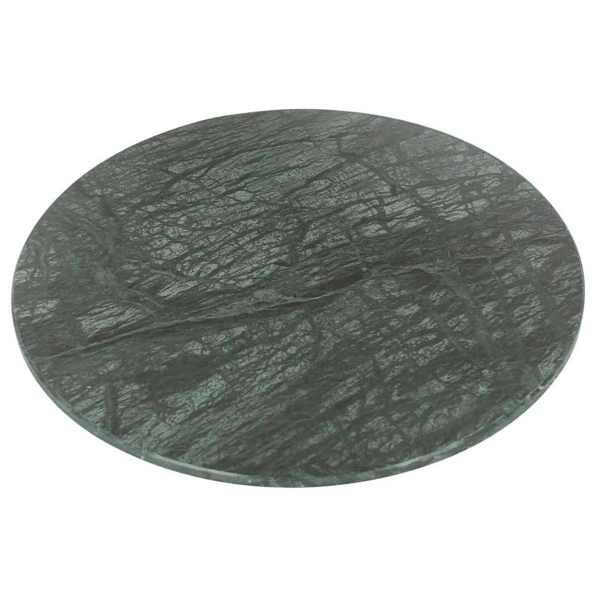 1x Round Marble Chopping Board 30cm Green Non-Slip Kitchen Cutting Boards - Image 1