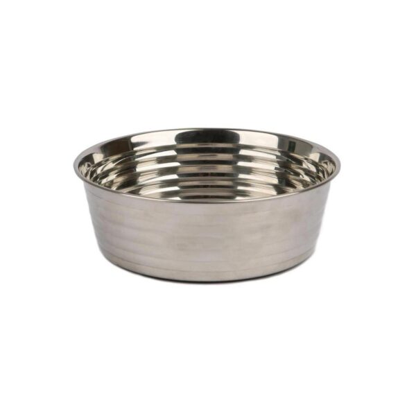1x Silver 800ml Stainless Steel Dog Bowl Pet Cat Food Water Feeding Feeder Dish