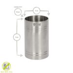 1x Stainless Steel Thimble Measure 50ml Bar Spirit Cocktail Wine Drink Cup - Image 3