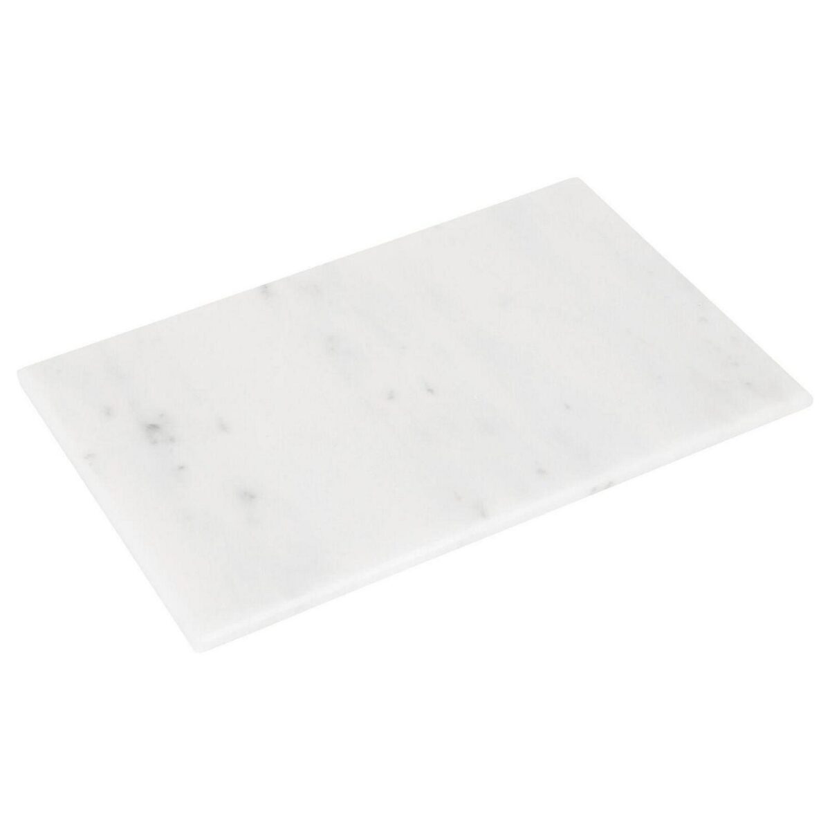 1x White 30cm x 20cm Rectangle Marble Chopping Board Kitchen Cutting Boards - Image 1