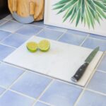 1x White 30cm x 20cm Rectangle Marble Chopping Board Kitchen Cutting Boards - Image 6