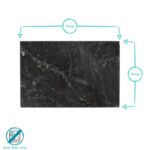 1x White 30cm x 20cm Rectangle Marble Chopping Board Kitchen Cutting Boards - Image 3