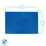 1x White 45cm x 30cm Plastic Chopping Board Kitchen Food Cutting Boards - Image 3