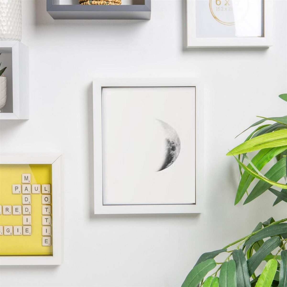1x White 8  x 10  Photo Frame with Grey 5  x 7  Mount Picture Wall Décor - Image 4