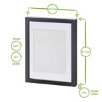 1x White 8 x 10 Photo Frame with Grey 5 x 7 Mount Picture Wall Décor - Image 3