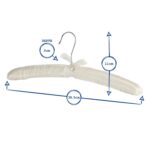 1x White Padded Satin Coat Hanger Vintage Luxury Wedding Dress Bride Hangers - Image 3