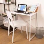 1x White/White Office Desk Home Study PC Laptop Computer Table Workstation - Image 4