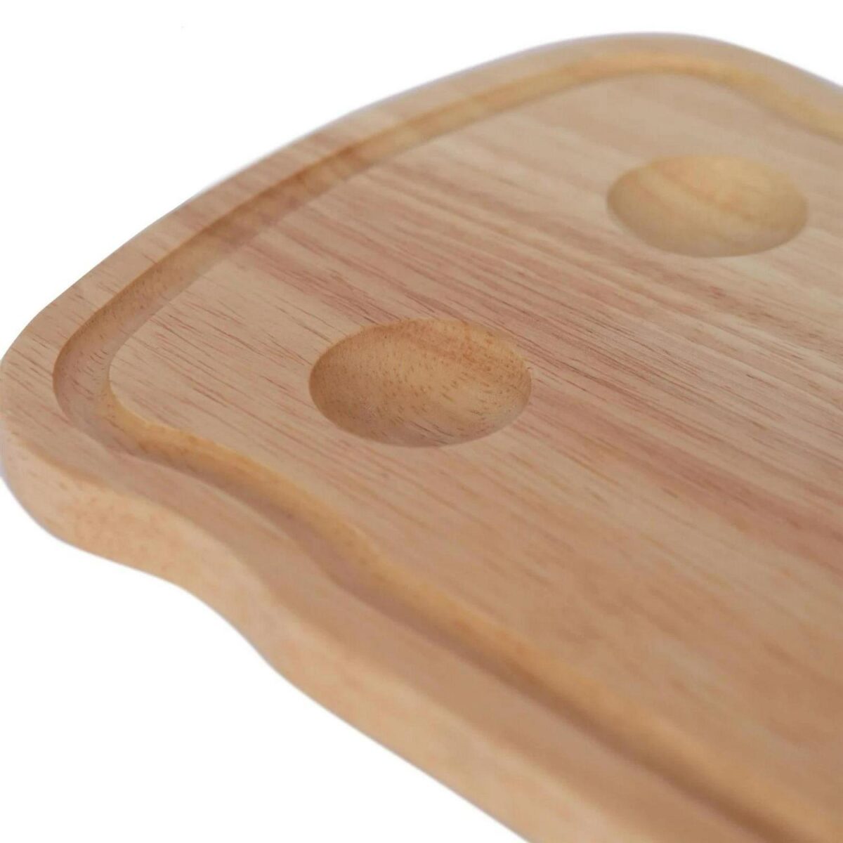 1x Wooden Breakfast Board 20cm x 24cm Kitchen Food Cutting Serving Boards - Image 4
