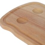 1x Wooden Breakfast Board 20cm x 24cm Kitchen Food Cutting Serving Boards - Image 4