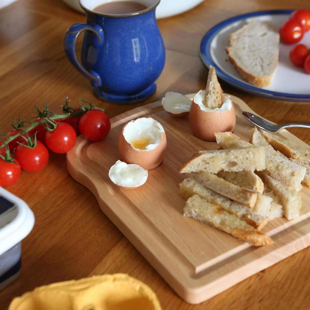 1x Wooden Breakfast Board 20cm x 24cm Kitchen Food Cutting Serving Boards - Image 6