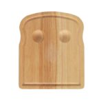 1x Wooden Breakfast Board 20cm x 24cm Kitchen Food Cutting Serving Boards