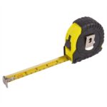 1x Yellow 10m x 24mm Retractable Tape Measure with Cover Measuring Ruler Tools