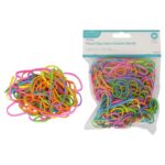 200g Elastic Rubber Bands Mixed Size Neon Assorted Strong School Home Supplies