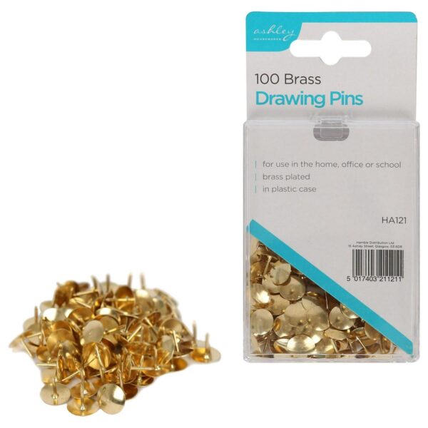 200x Drawing Pins Br 9fc2a95dc436d5870f36ff0869555f31