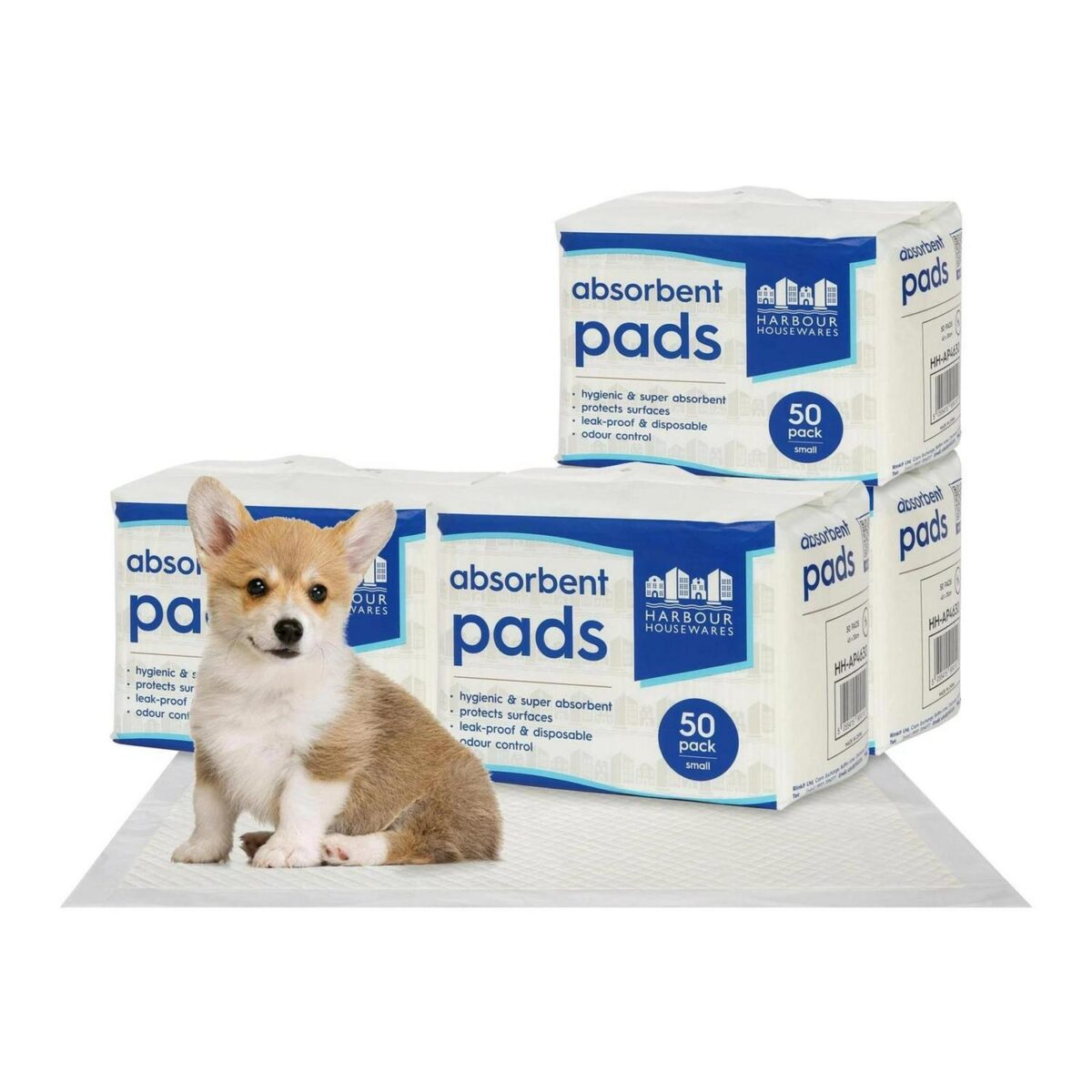 200x Small Disposable Puppy Training Pads 32.5cm x 45cm Dog Pet Toilet Wee Mats - Image 1