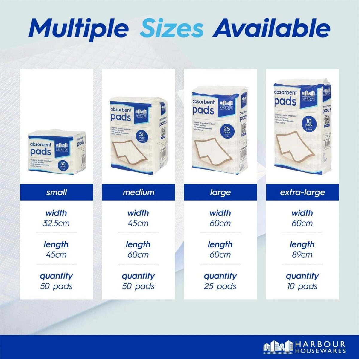 200x Small Disposable Incontinence Bed Pads 32.5cm x 45cm Sheets Protection - Image 3