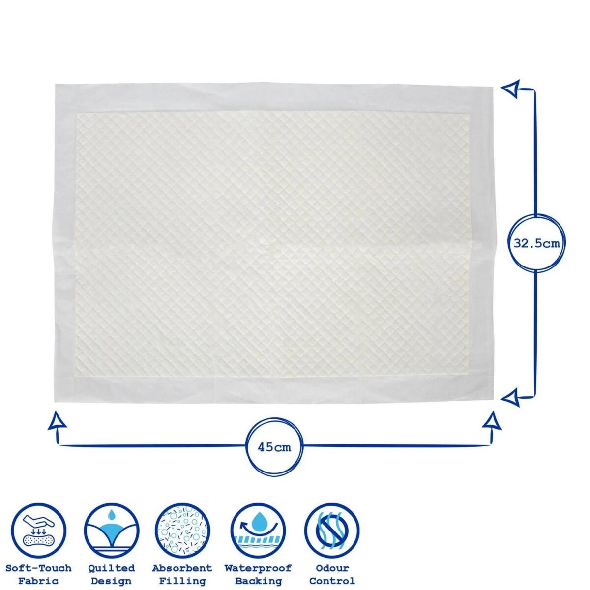 200x Small Disposable Puppy Training Pads 32.5cm x 45cm Dog Pet Toilet Wee Mats - Image 5
