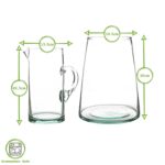 20 Piece Recycled Glassware Set Highball Glasses Whisky Drinking Tumblers Clear - Image 4