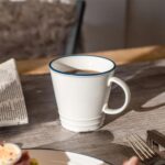 20 Piece White Farmhouse Dinner Set Rustic Country Plates Bowls Tea Coffee Mugs - Image 7