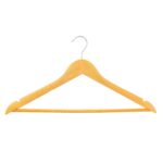 20x Brown Wooden Coat Hangers Strong Adult Suit Clothes Hanger with Trouser Bar - Image 4