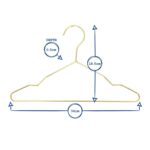 20x Gold Metal Kid's Hangers Baby Children Coat Clothes Hanger Trouser Bar - Image 3