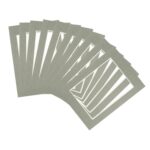 20x Picture Mounts for 5 x 7 3D Box Picture Frames Photo Size 4 x 6 Grey
