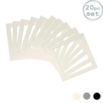 20x Picture Mounts for 10 x 10 3D Box Picture Frames Photo Size 8 x 8 Ivory