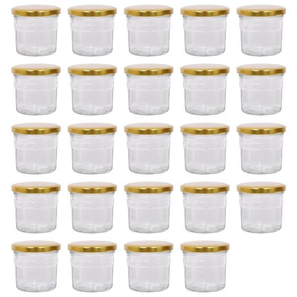 24x 130ml Glass Jam 8893a0b6c8d740e4a396cd761442967c