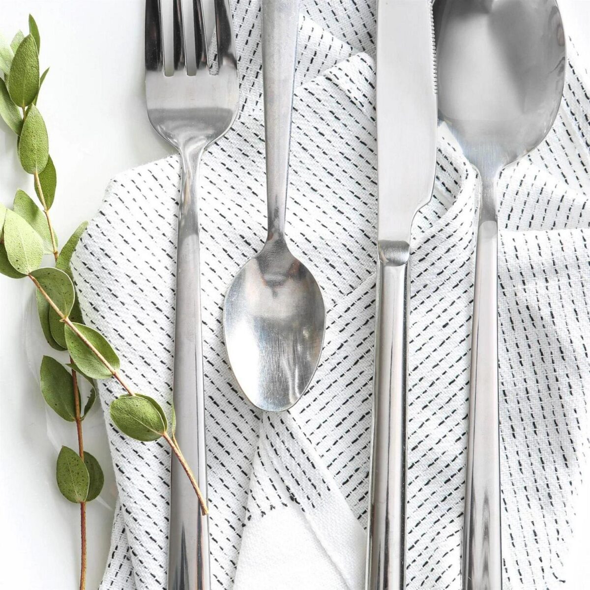 24x 14cm Tondo Stainless Steel Teaspoons Silver Kitchen Table Cutlery Coffee Set - Image 7
