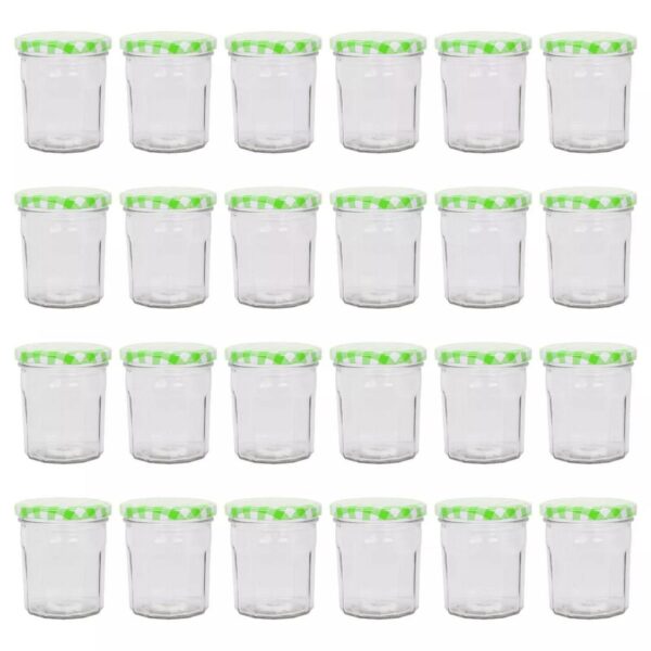 24x 250ml Glass Jam 4f85b054592fb6be17ce46cc62d98ede