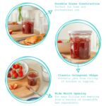 24x 250ml Glass Jam Jars Twist Top Chutney Preserve Honey Pickle Storage - Image 2