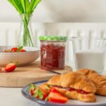 24x 250ml Glass Jam Jars with Green Gingham Lids Chutney Preserve Honey Storage - Image 5
